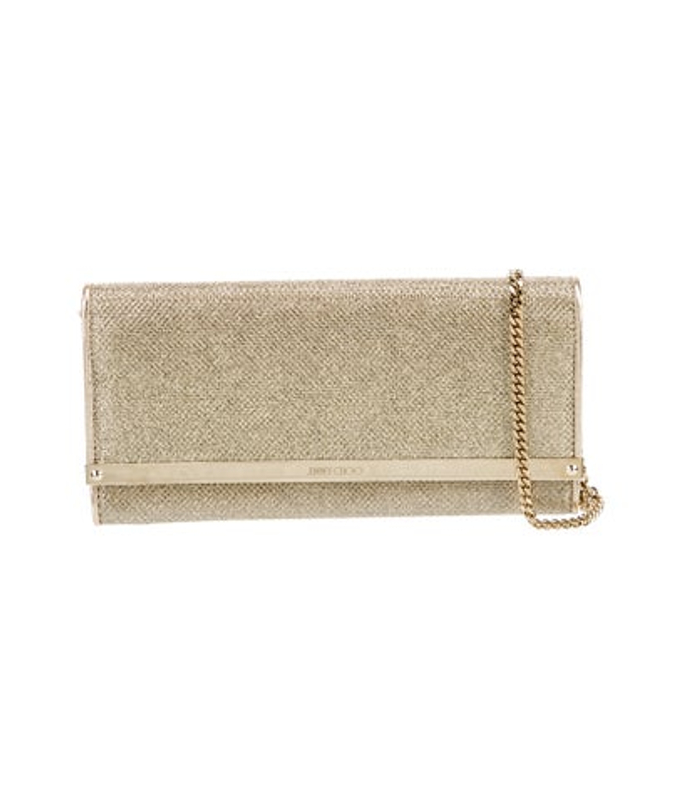 Jimmy Choo Choo Leather Clutch