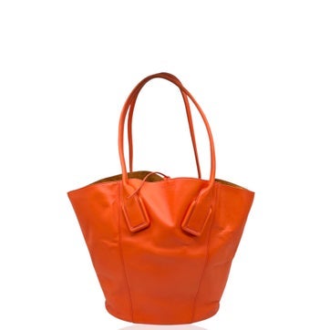 Leather Basket Tote