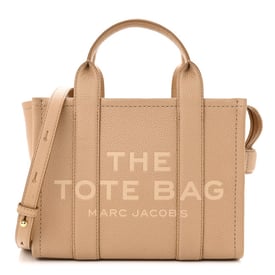 Marc Jacobs Grained Calfskin Small The Tote Bag Camel