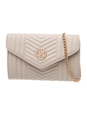 Badgley Mischka Leather Evening Bag