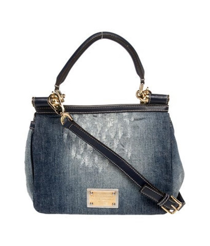 Dolce & Gabbana Gabbana Denim Top Handle Bag