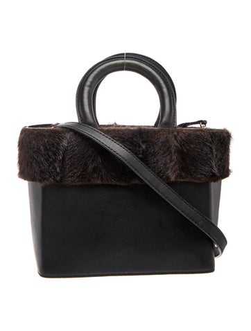Staud Leather Top Handle Bag