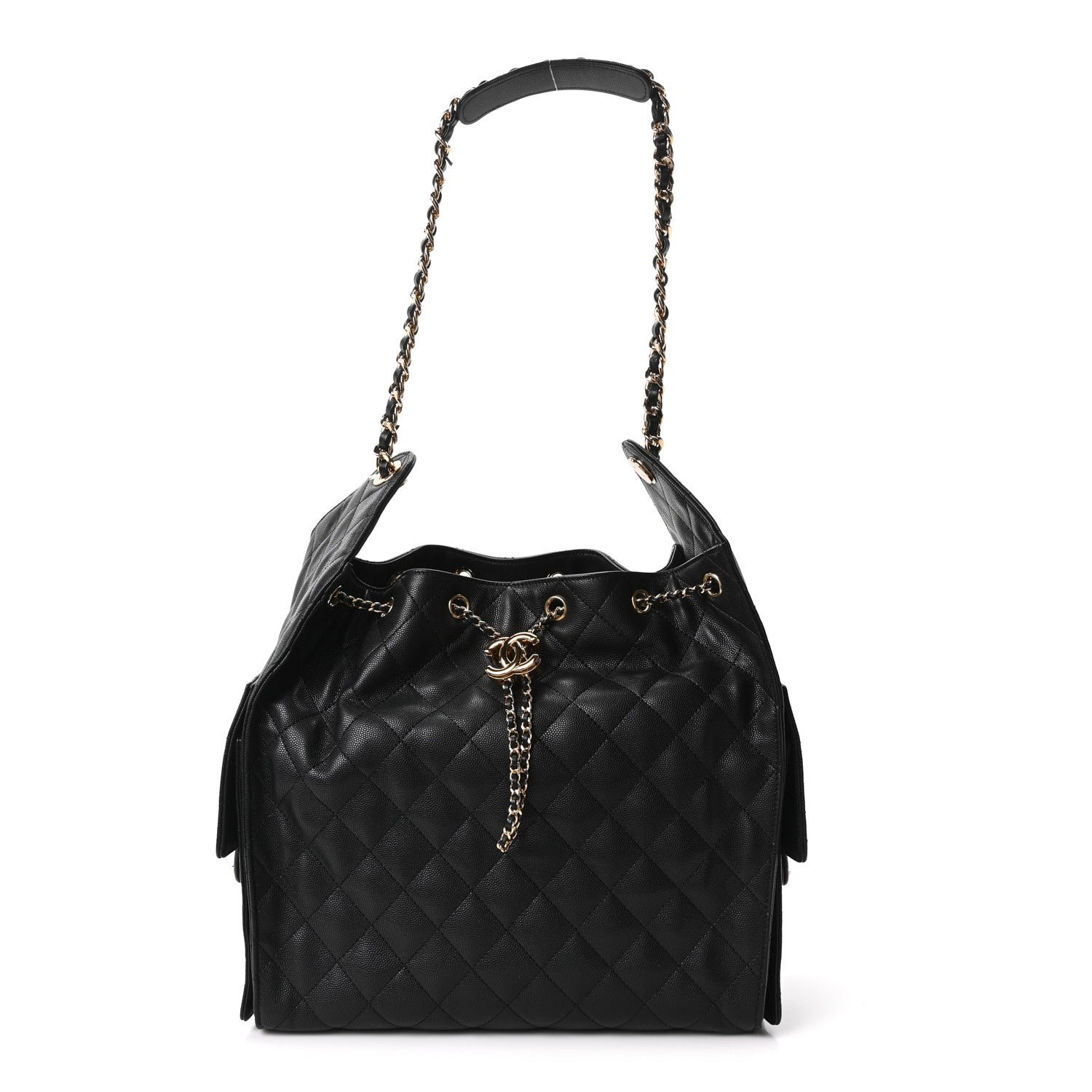Chanel Caviar Quilted Medium Chanel 25 Handbag Black
