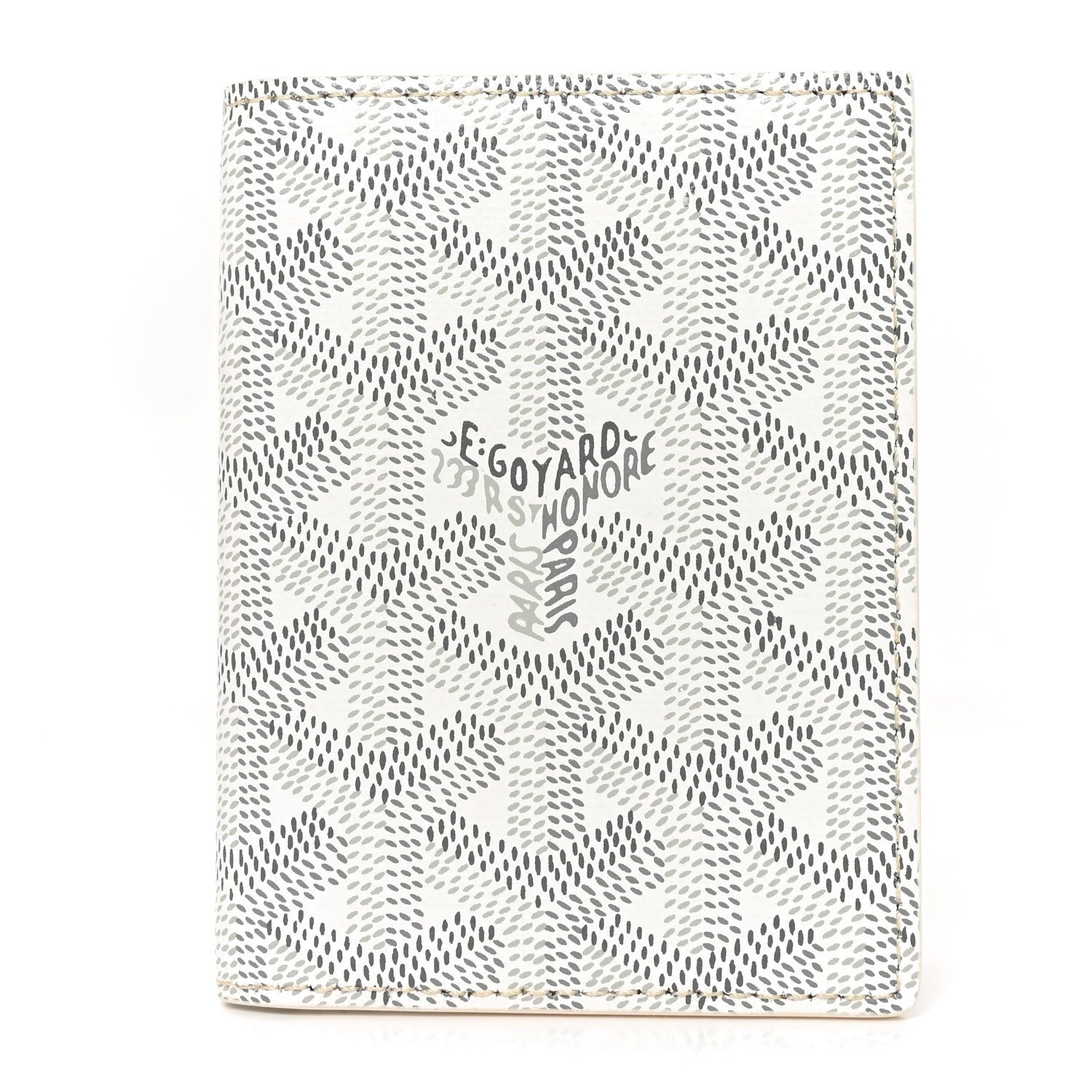 Goyard Goyardine Saint Marc Card Holder White