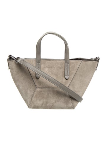 Suede Top Handle Bag