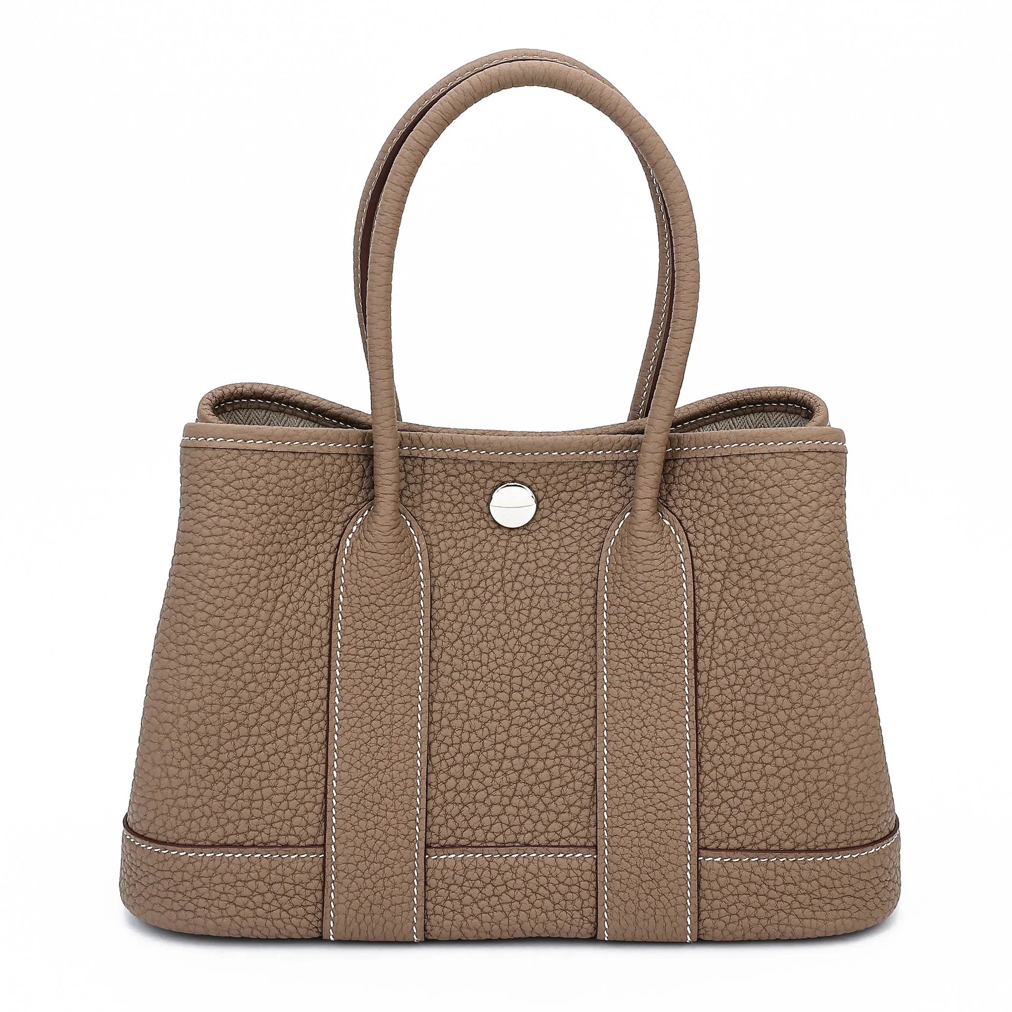 Brand New ( Rank N ) HERMÈS Neo Garden Party 23 Etoupe (18) Negonda Palladium hardware G (2026)