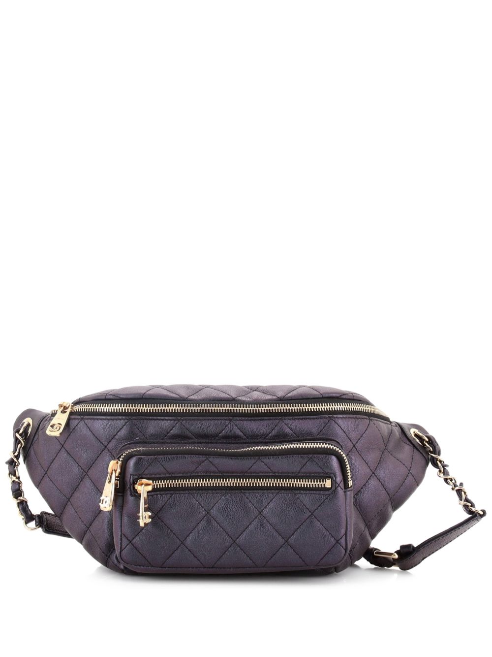 All About Waist Bag Quilted Iridescent Calfskin Medium belt bag