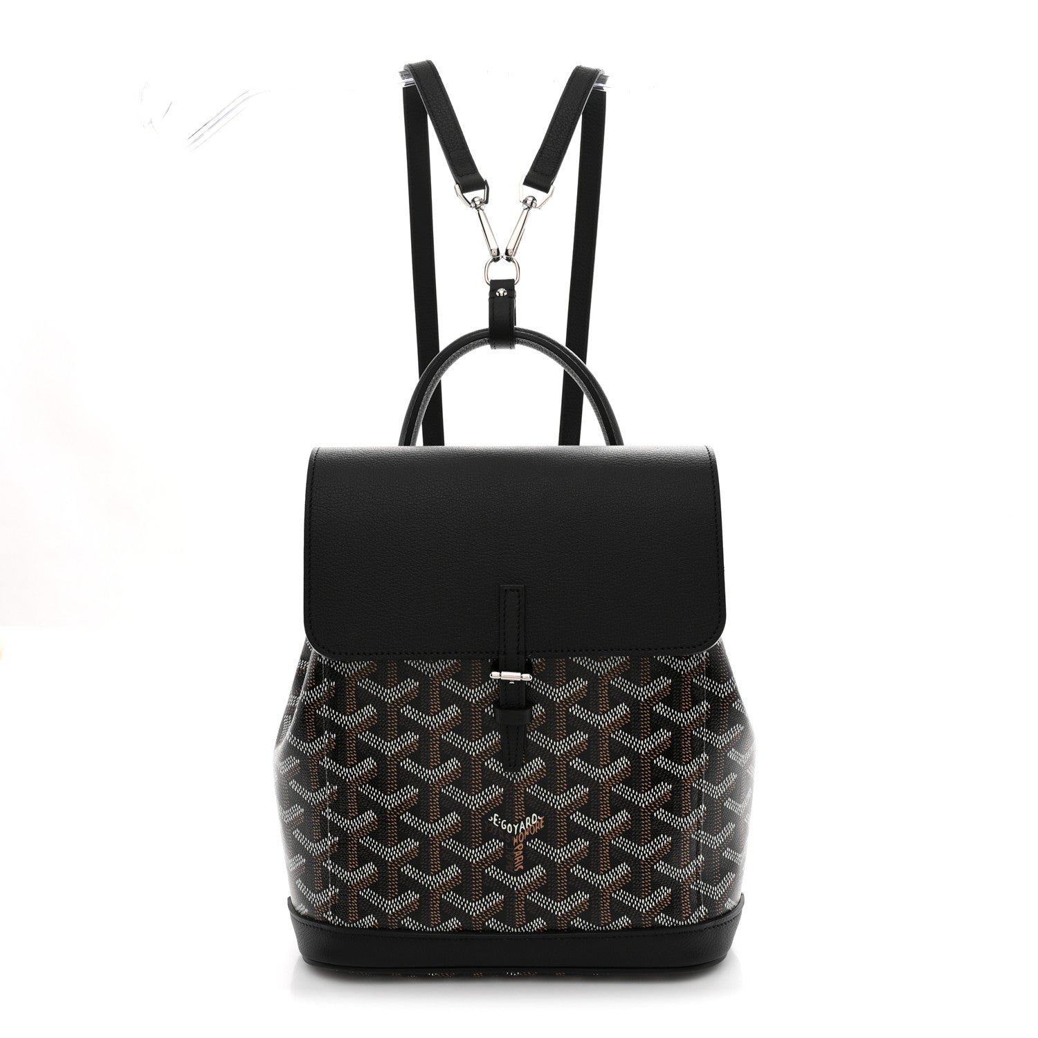 Goyard Goyardine Calfskin Mini Alpin Backpack Black