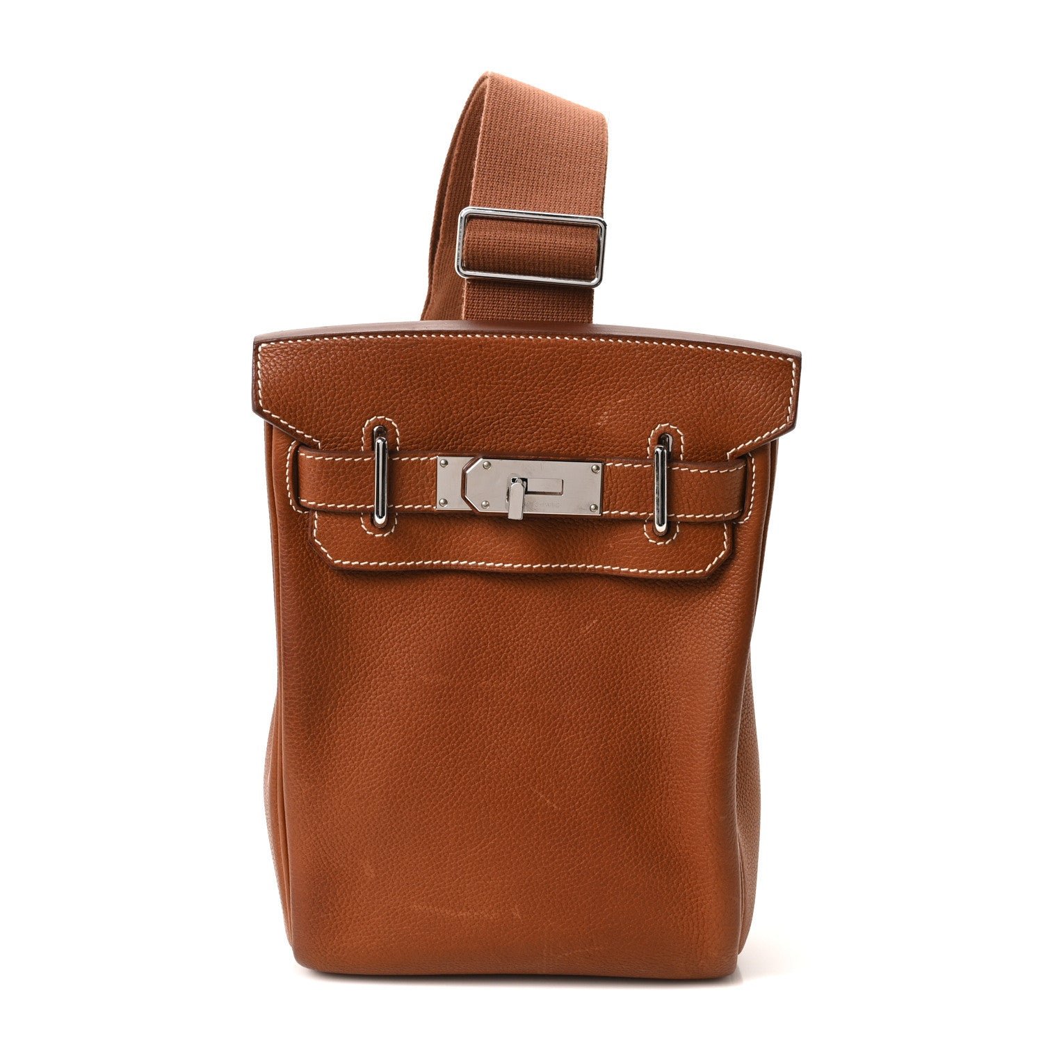Hermes Natural Barenia Faubourg Hac A Dos PM Backpack Fauve