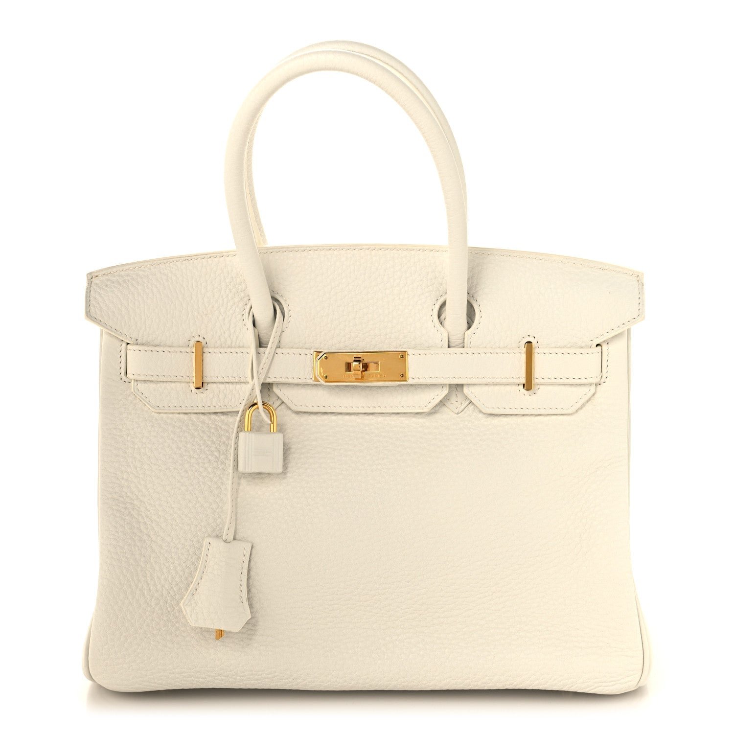Hermes Taurillon Clemence Birkin 30 White