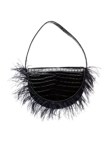 Staud Embossed Leather Shoulder Bag