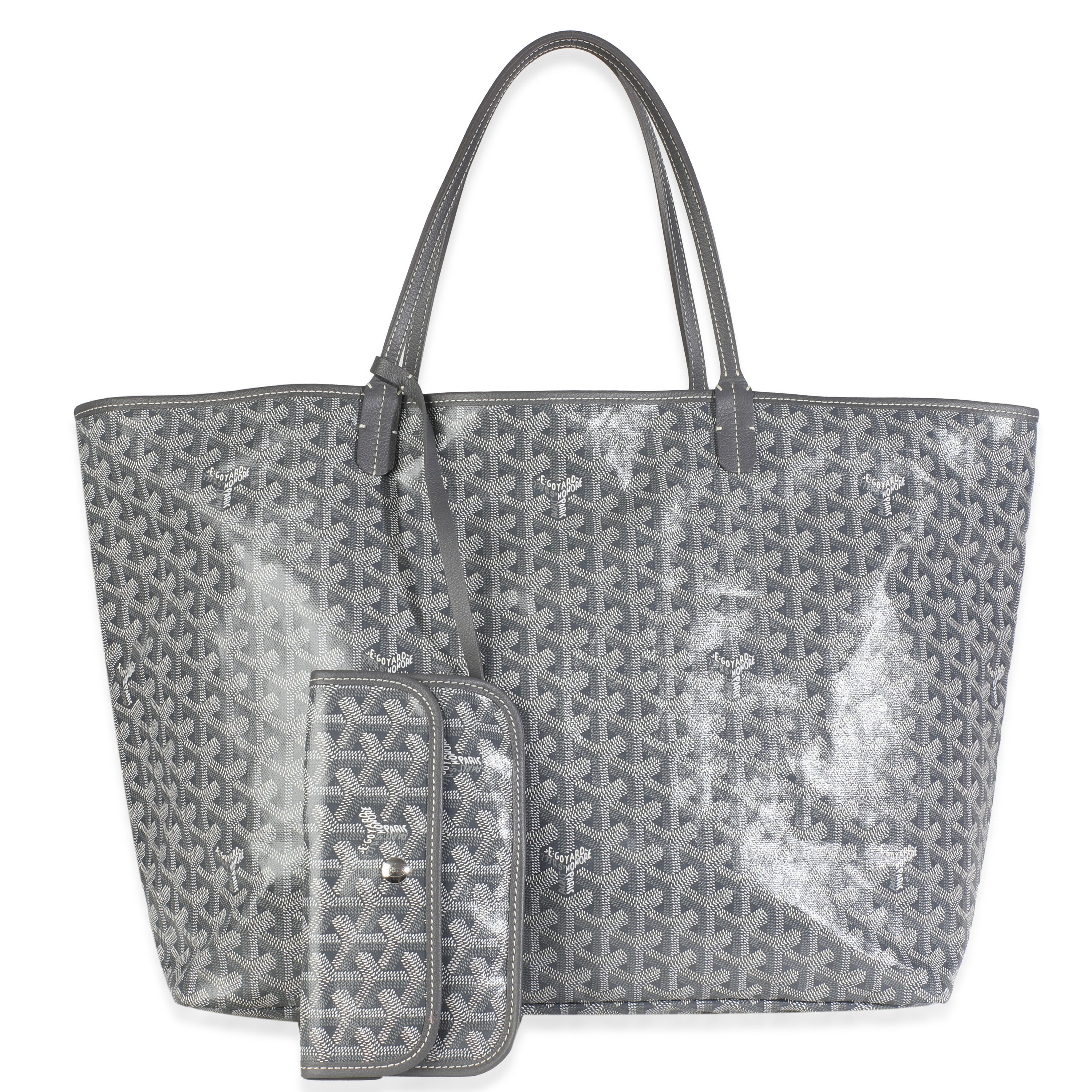 Goyard Grey Goyardine Canvas Saint Louis GM