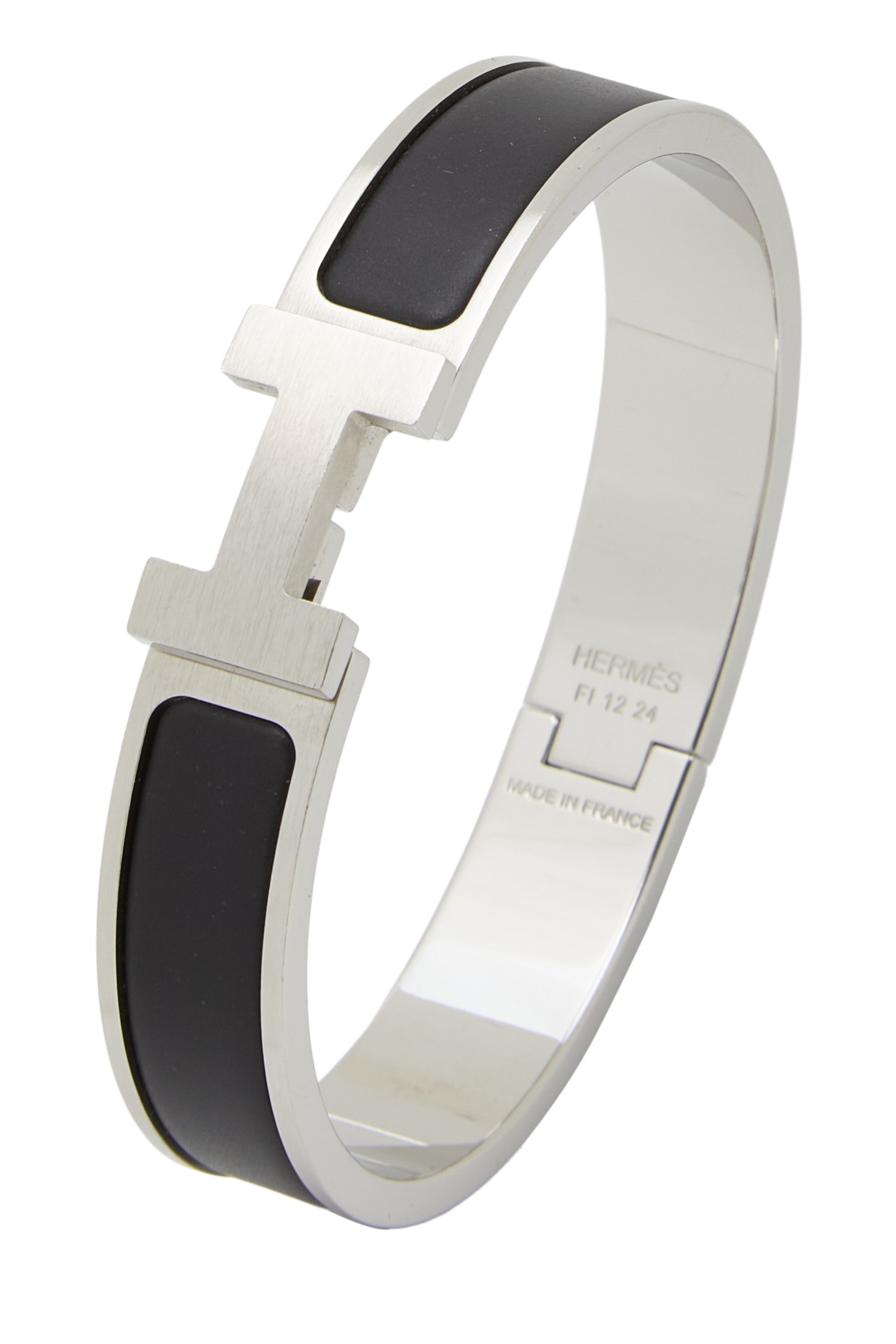 Silver Clic-Clac 'H' Bracelet Narrow