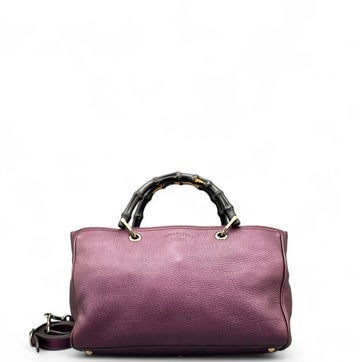 Calfskin Bamboo Shopper Large