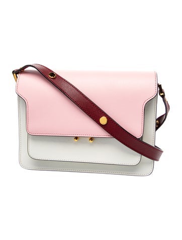 Marni Saffiano Leather Shoulder Bag