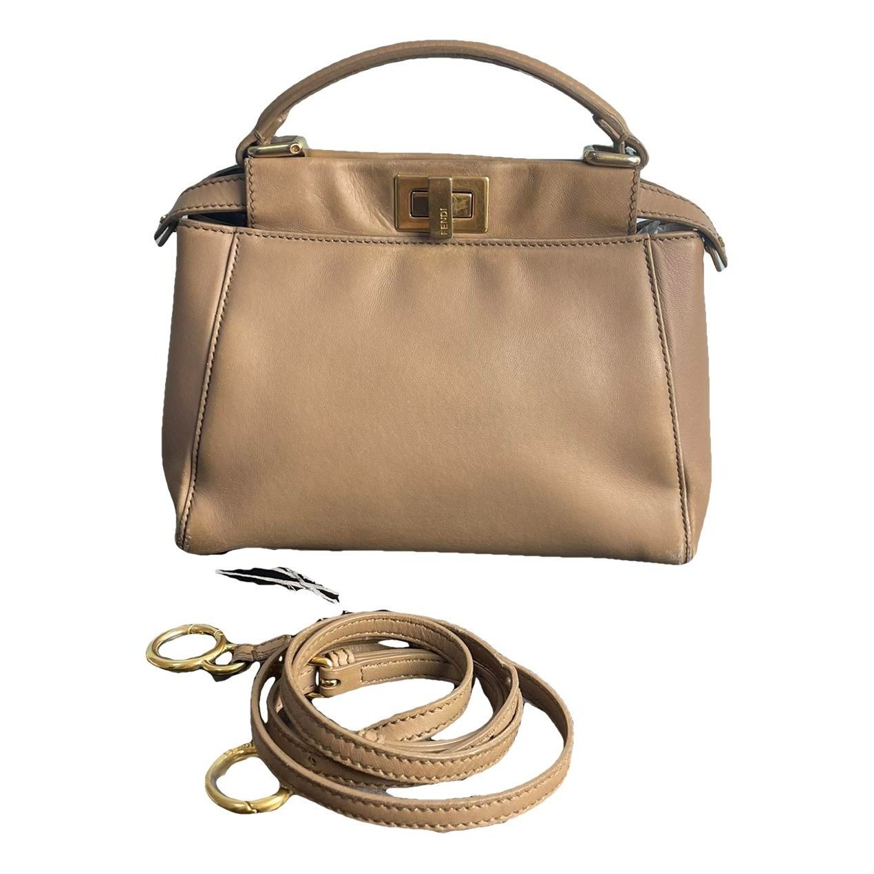 Peekaboo leather handbag