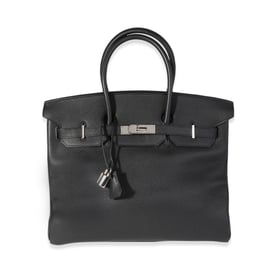 Hermes Hermès Black Togo Birkin 35 PHW