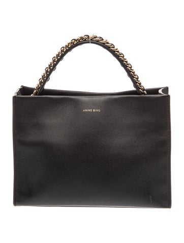 Leather Top Handle Bag