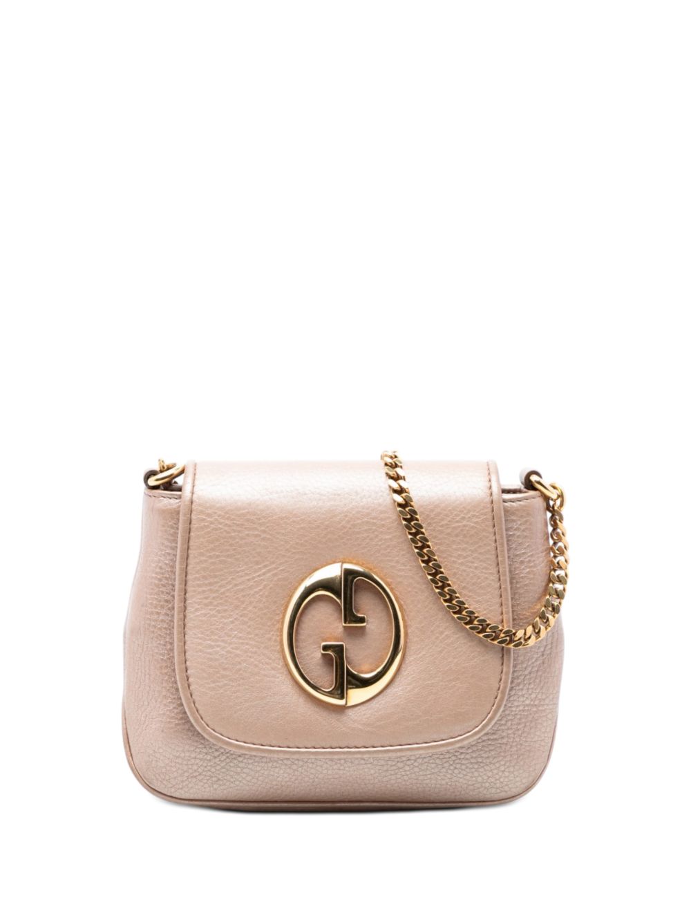 2016-2026 Small Metallic Pebbled Calfskin 1973 Chain crossbody bag
