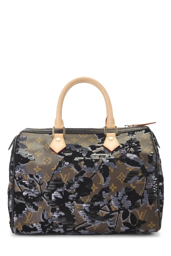 Brown Monogram Canvas Fleur De Jais Speedy 30