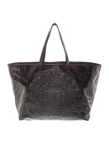 Embossed Leather Tote