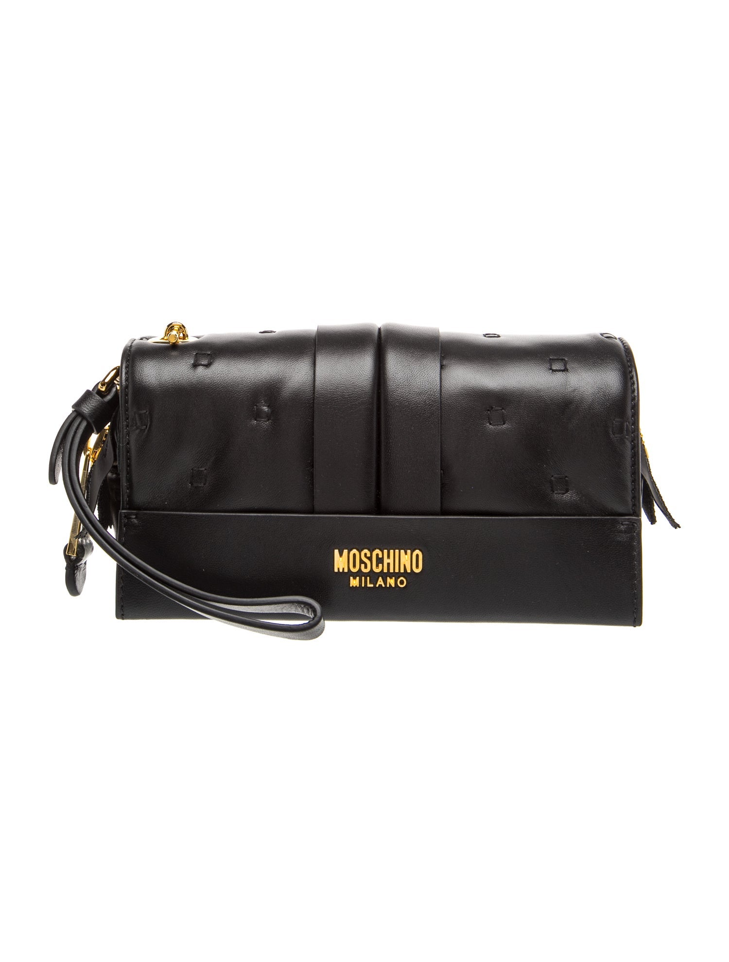 Moschino Leather Clutch w/ Tags