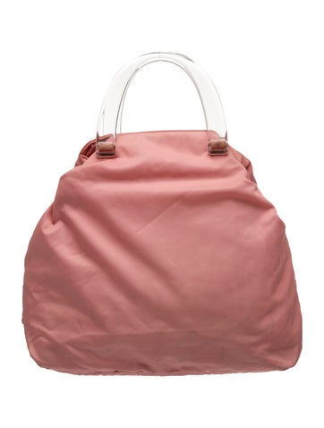 Enameled Metal Triangle Tote