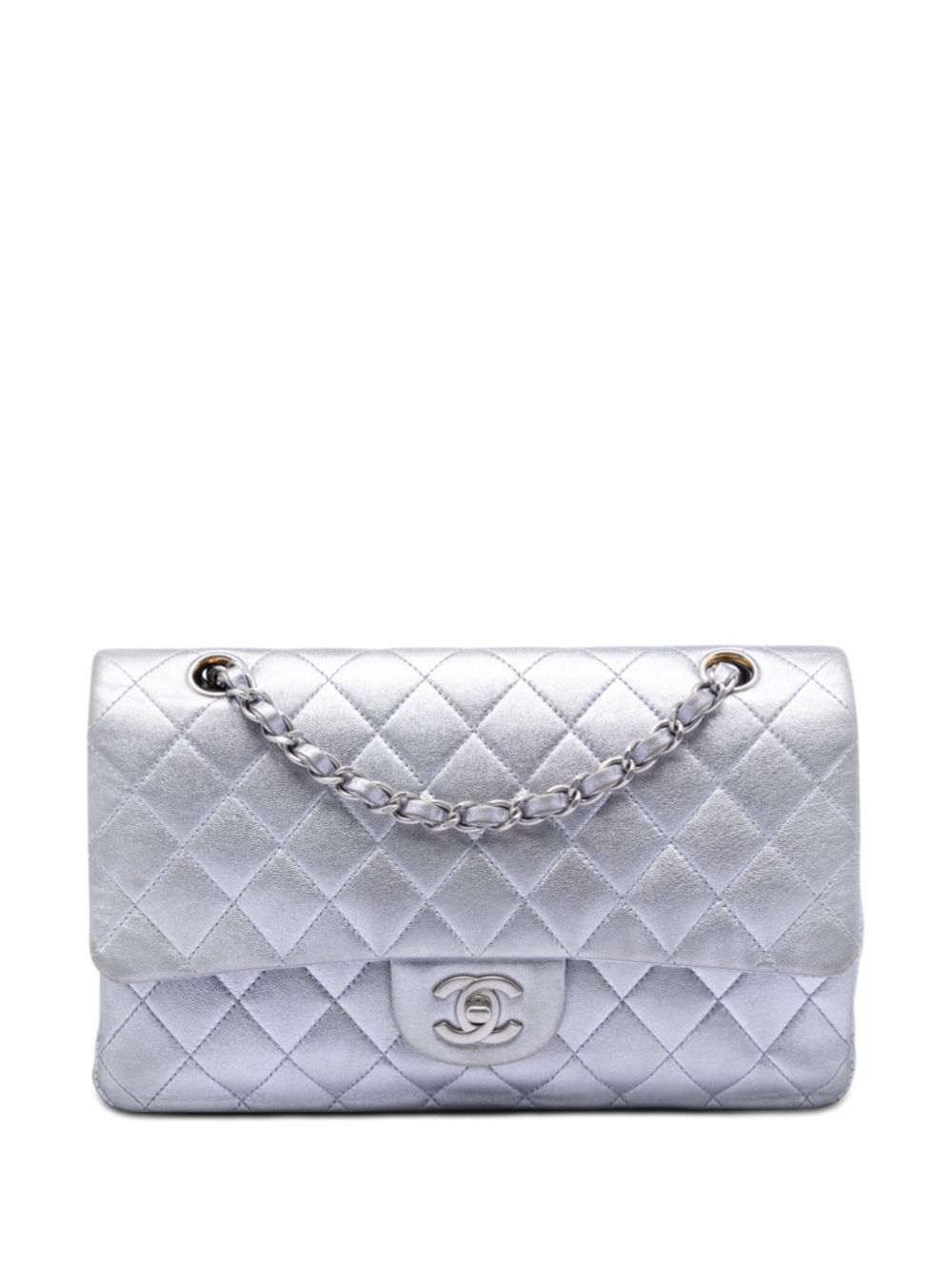 2010-2011 Medium Classic Metallic Lambskin Double Flap shoulder bag