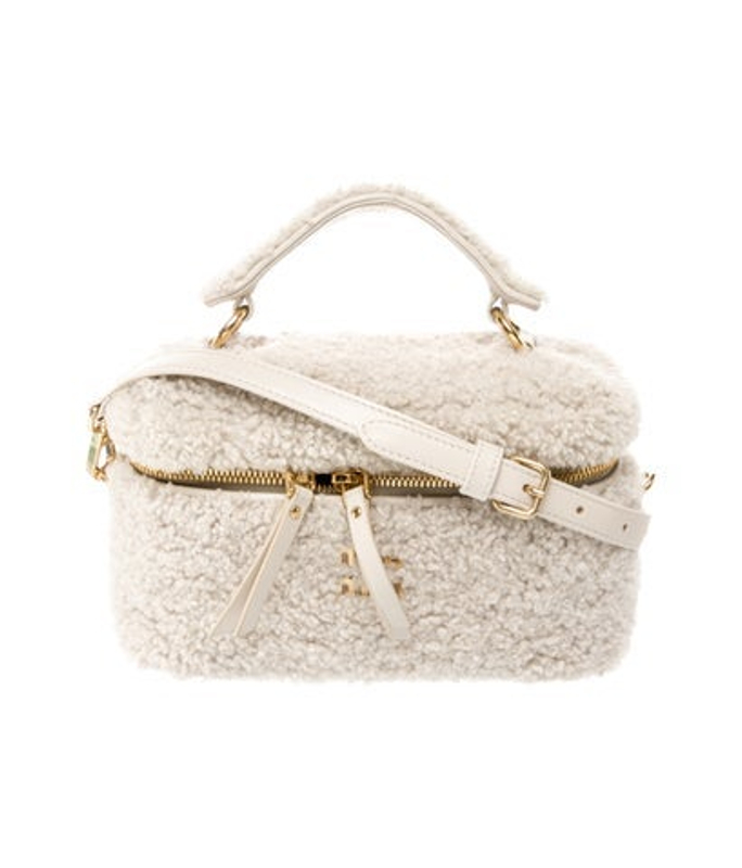 Miu Miu Miu Shearling Shoulder Bag 2023