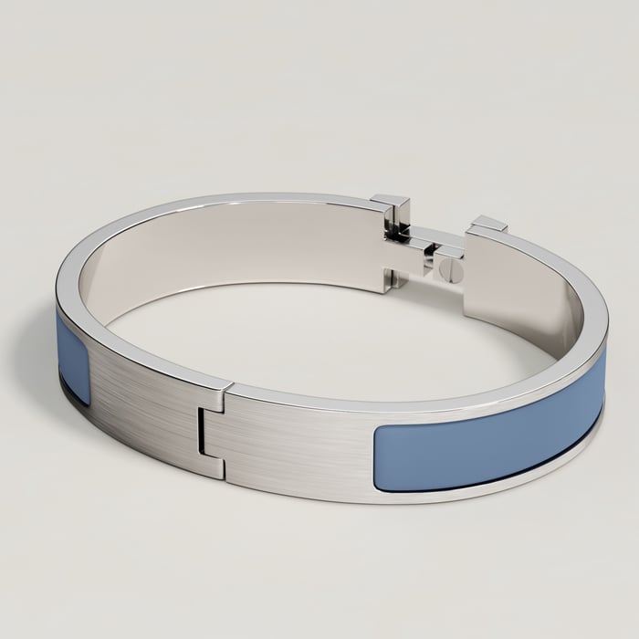 Bleu Turquin Mat Clic Hh Bracelet