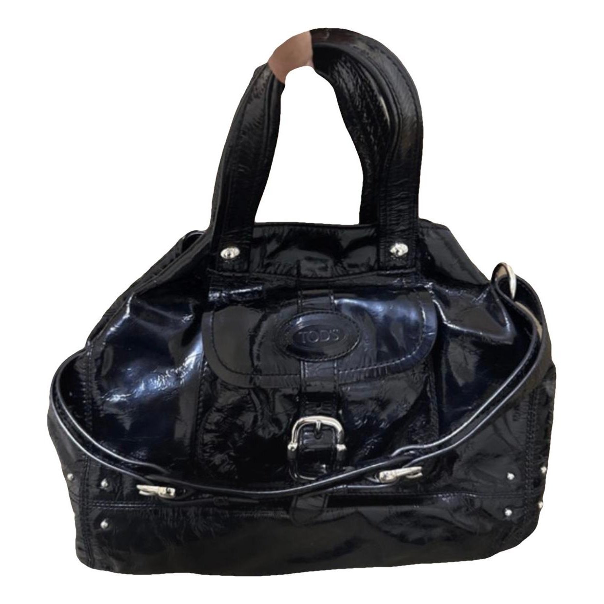 Patent leather handbag
