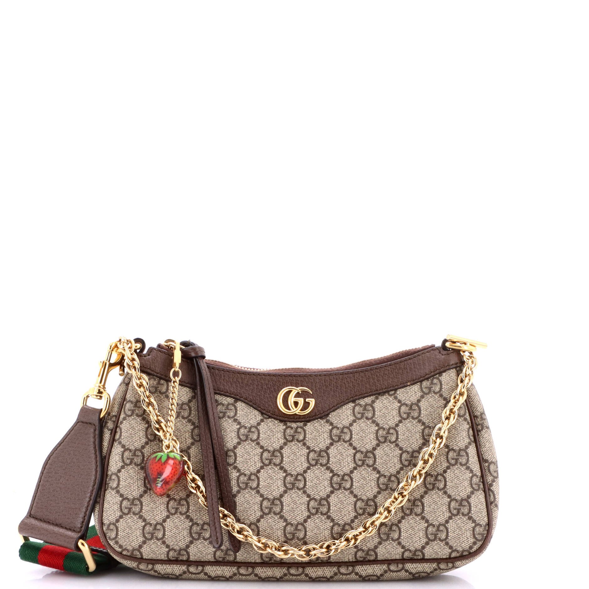 Ophidia Charm Shoulder Bag GG Coated Canvas Small