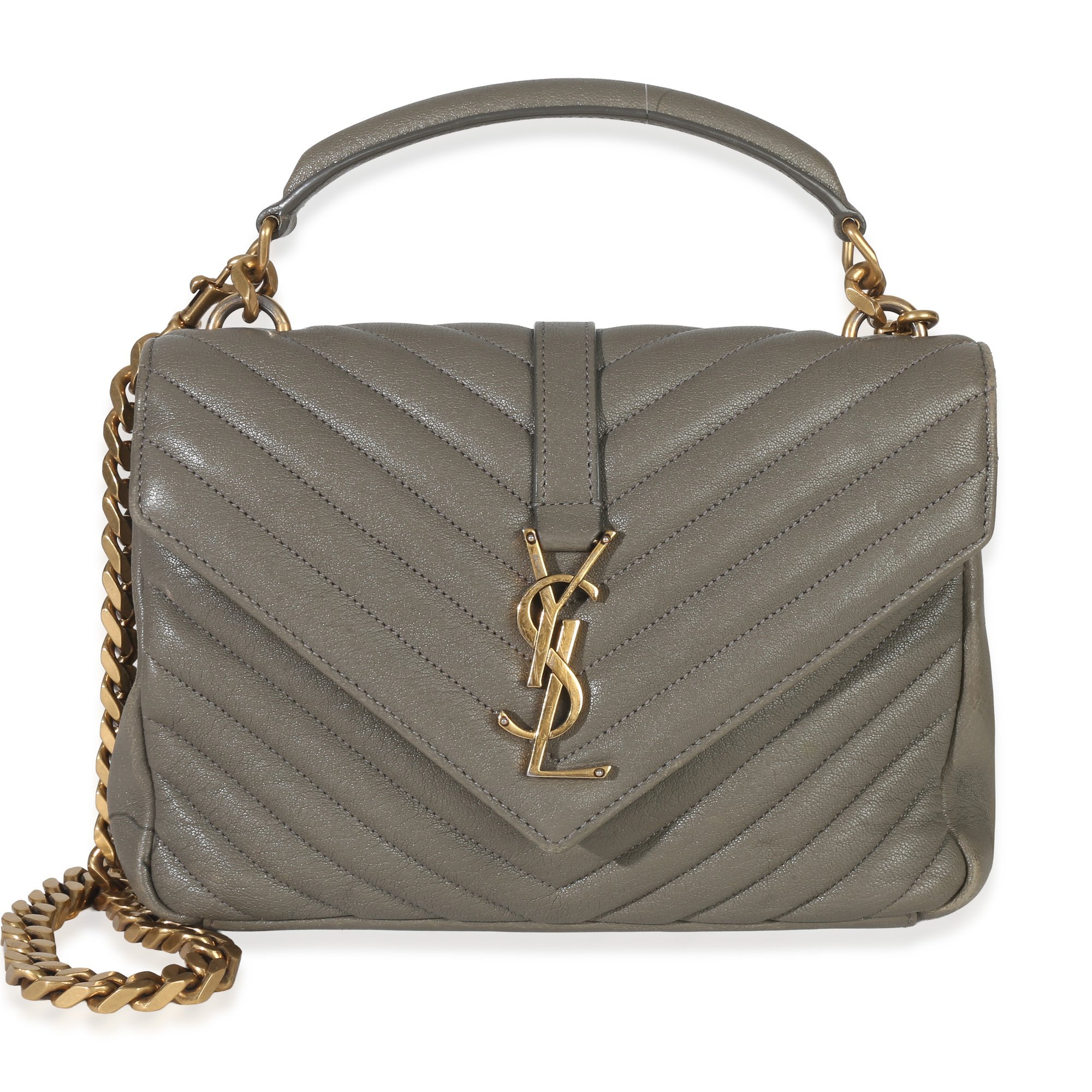 Collége monogramme leather handbag