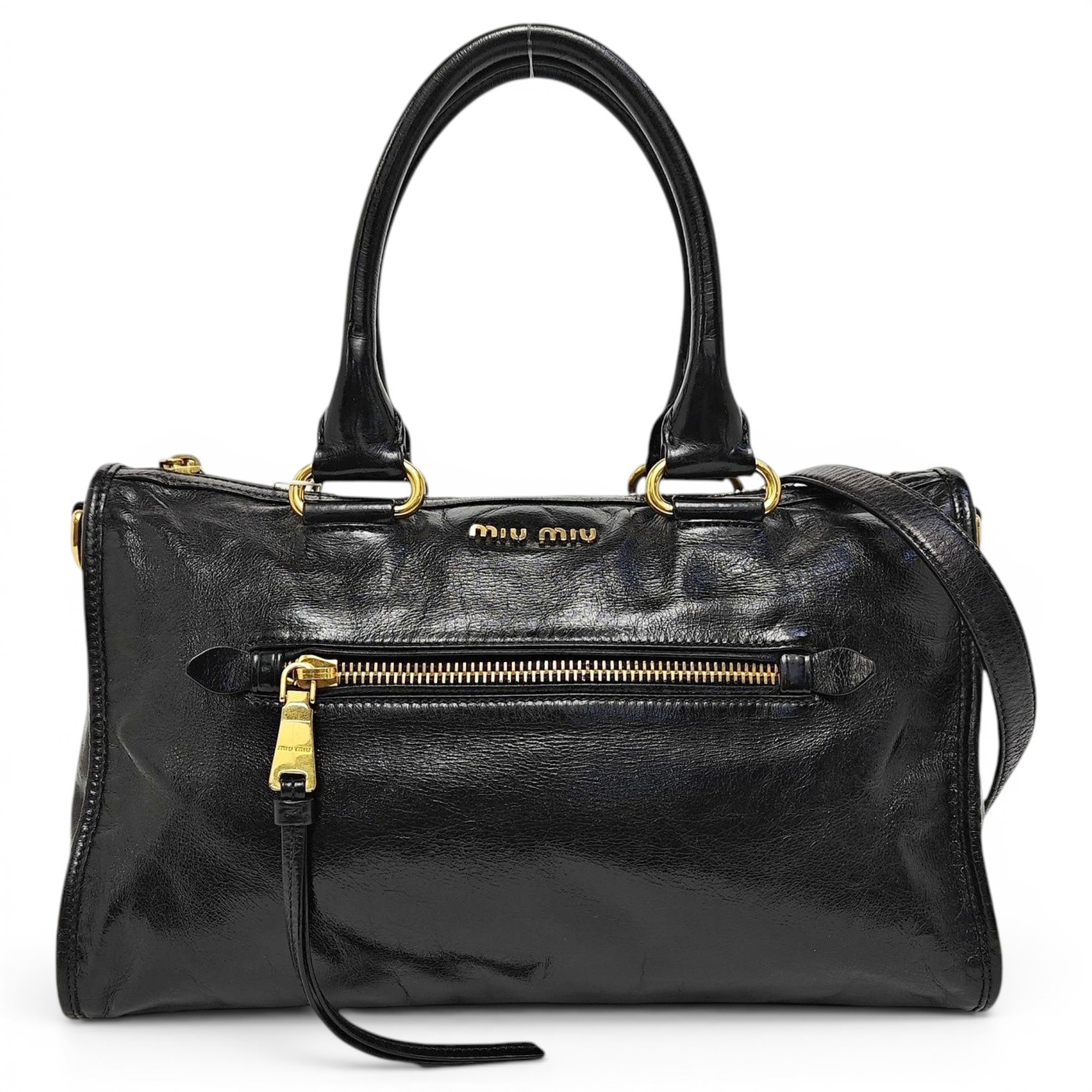 Leather handbag