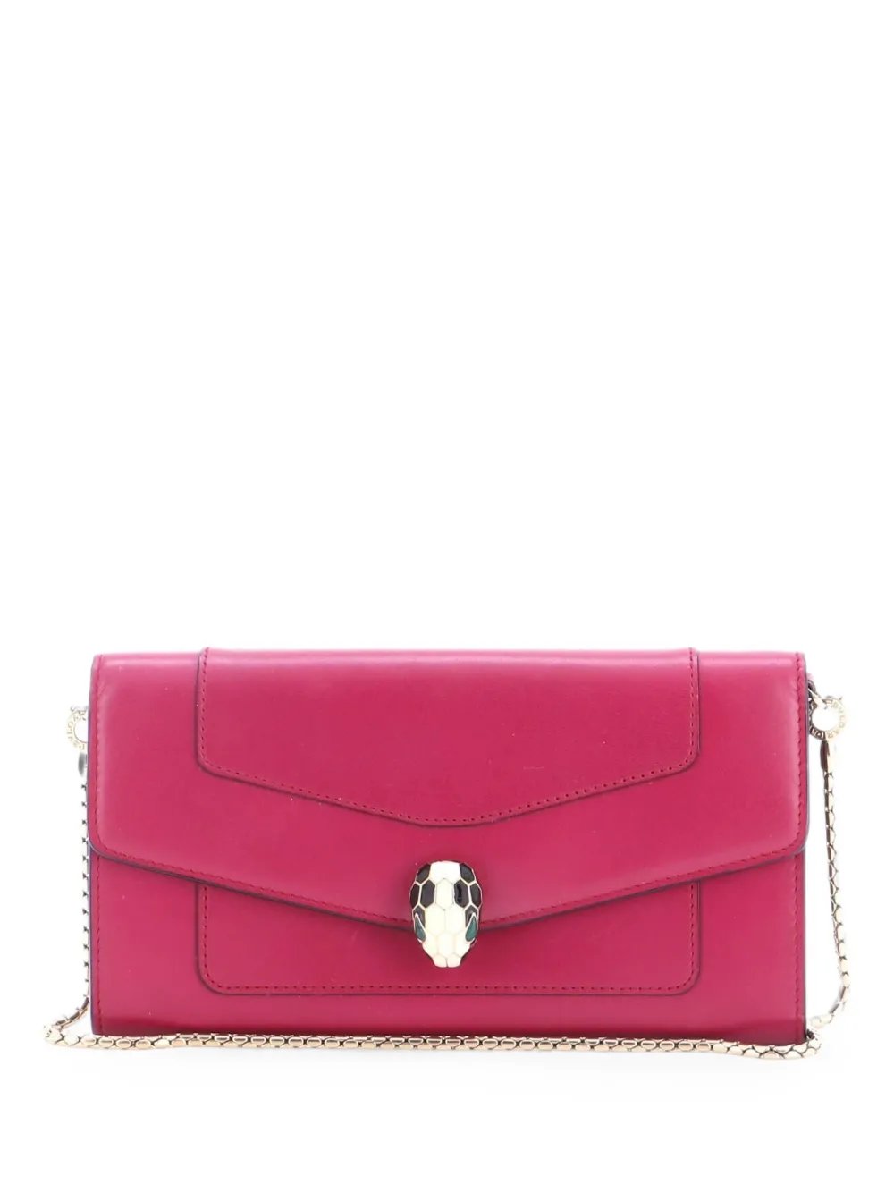 Bvlgari Serpenti Forever Wallet on Chain Leather Long crossbody bag