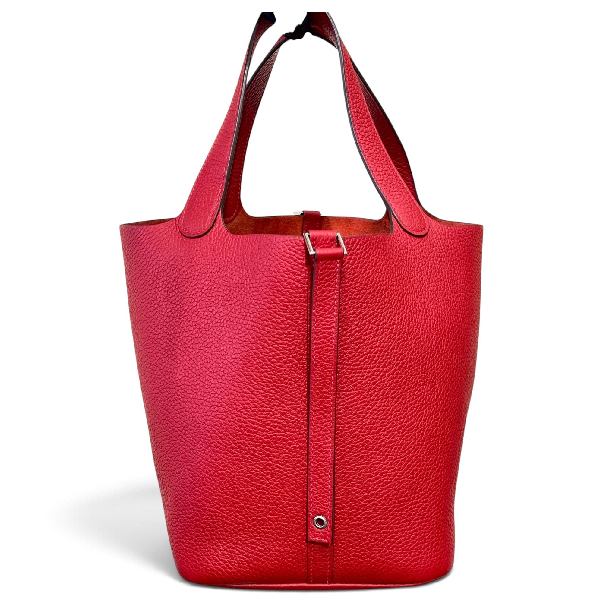 Picotin leather tote