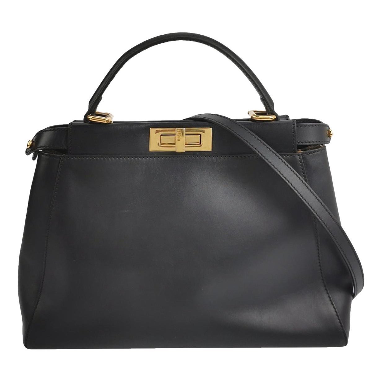 Peekaboo leather handbag