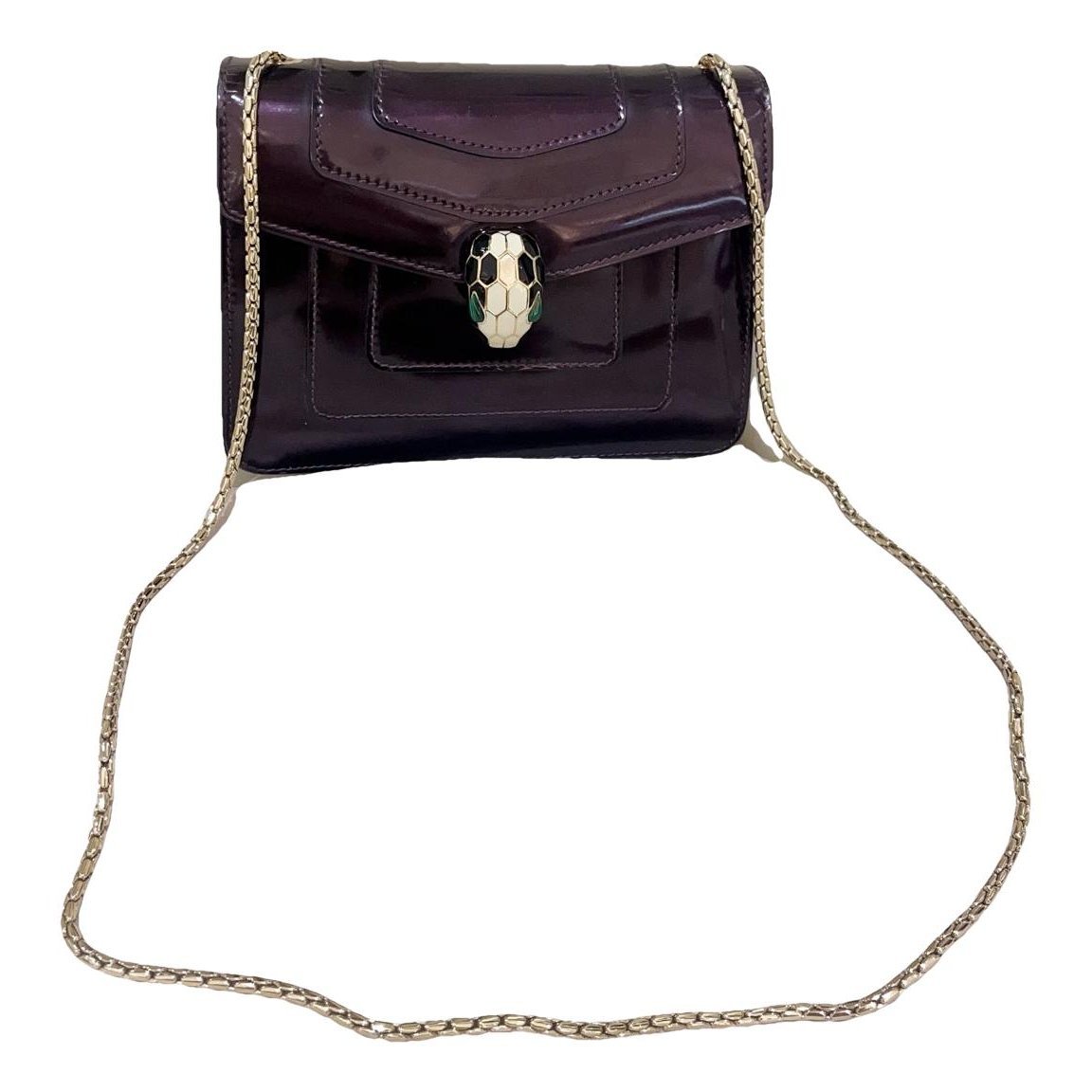 Serpenti leather handbag
