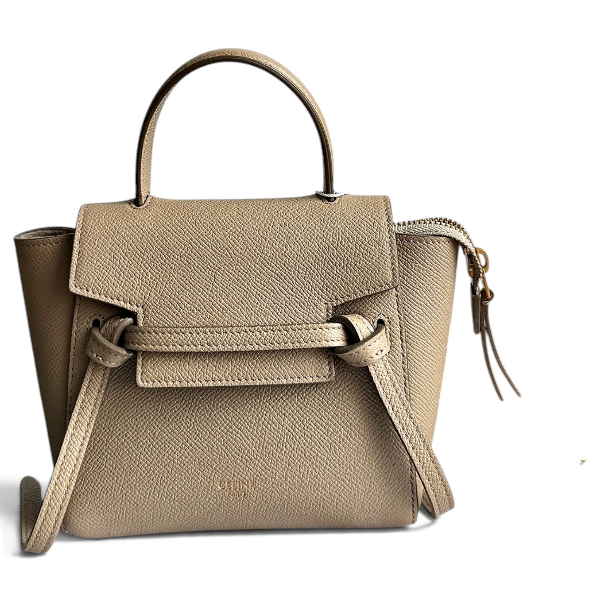 Belt leather handbag