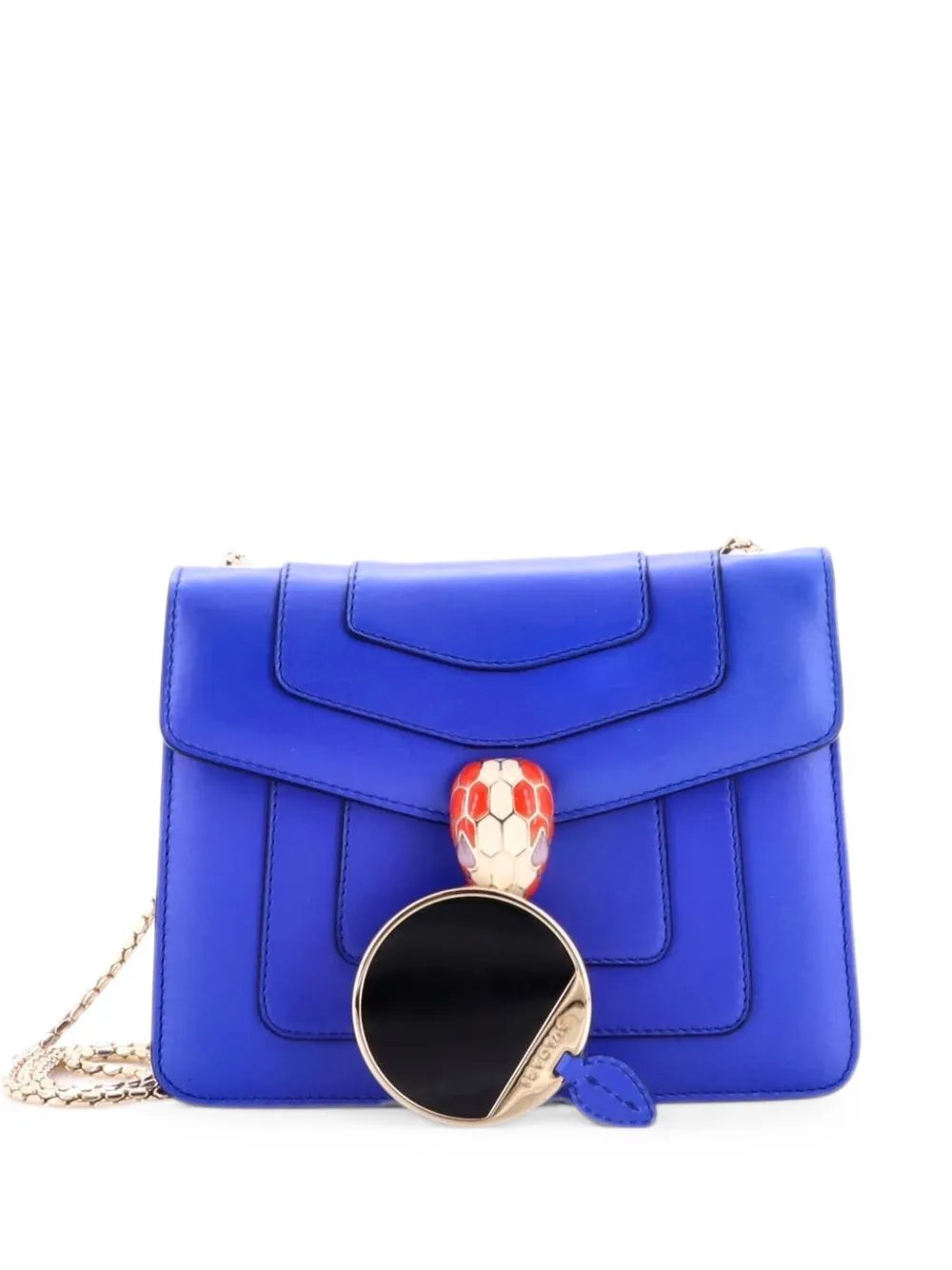 Serpenti Forever Square Shoulder Bag Leather Small crossbody bag