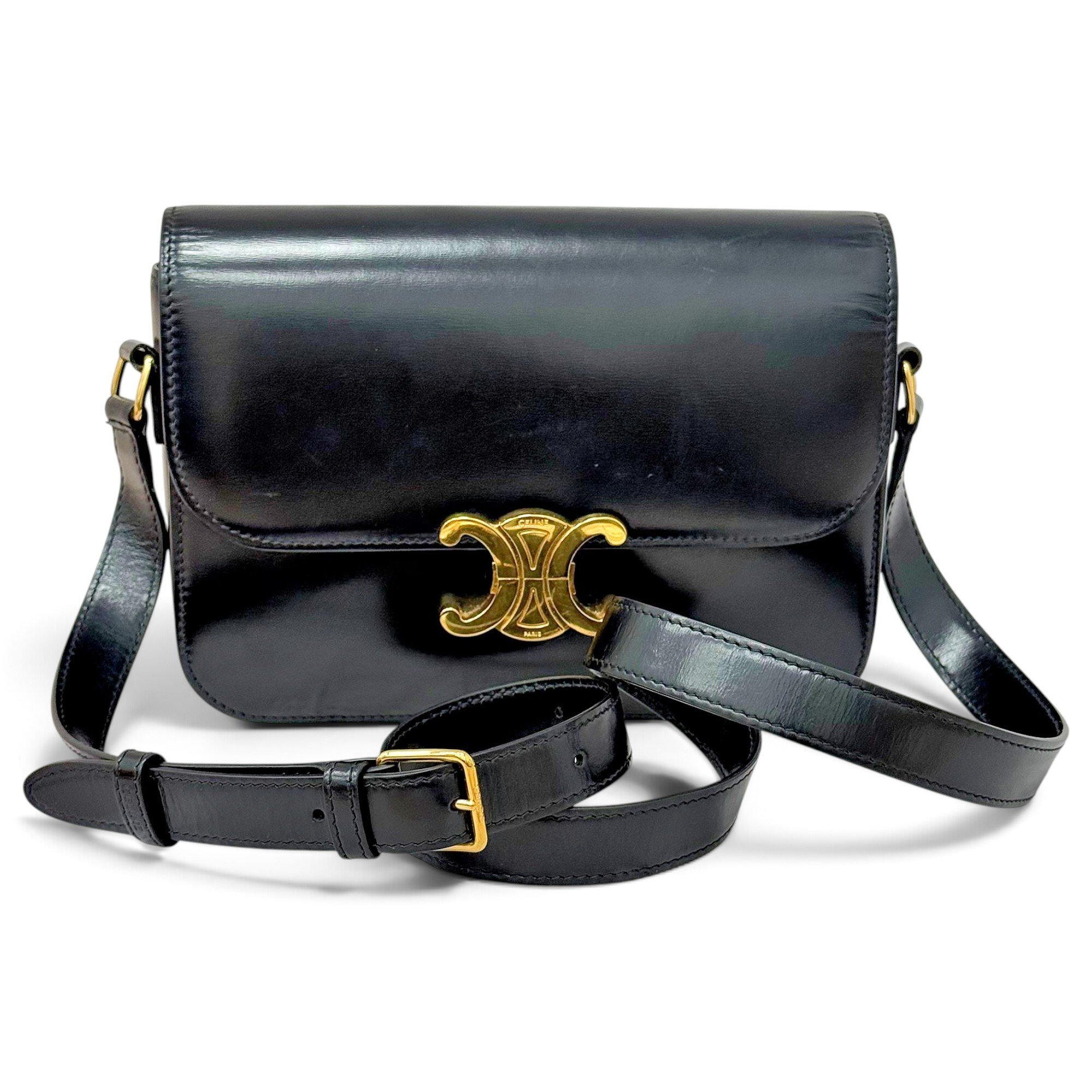 Triomphe leather handbag