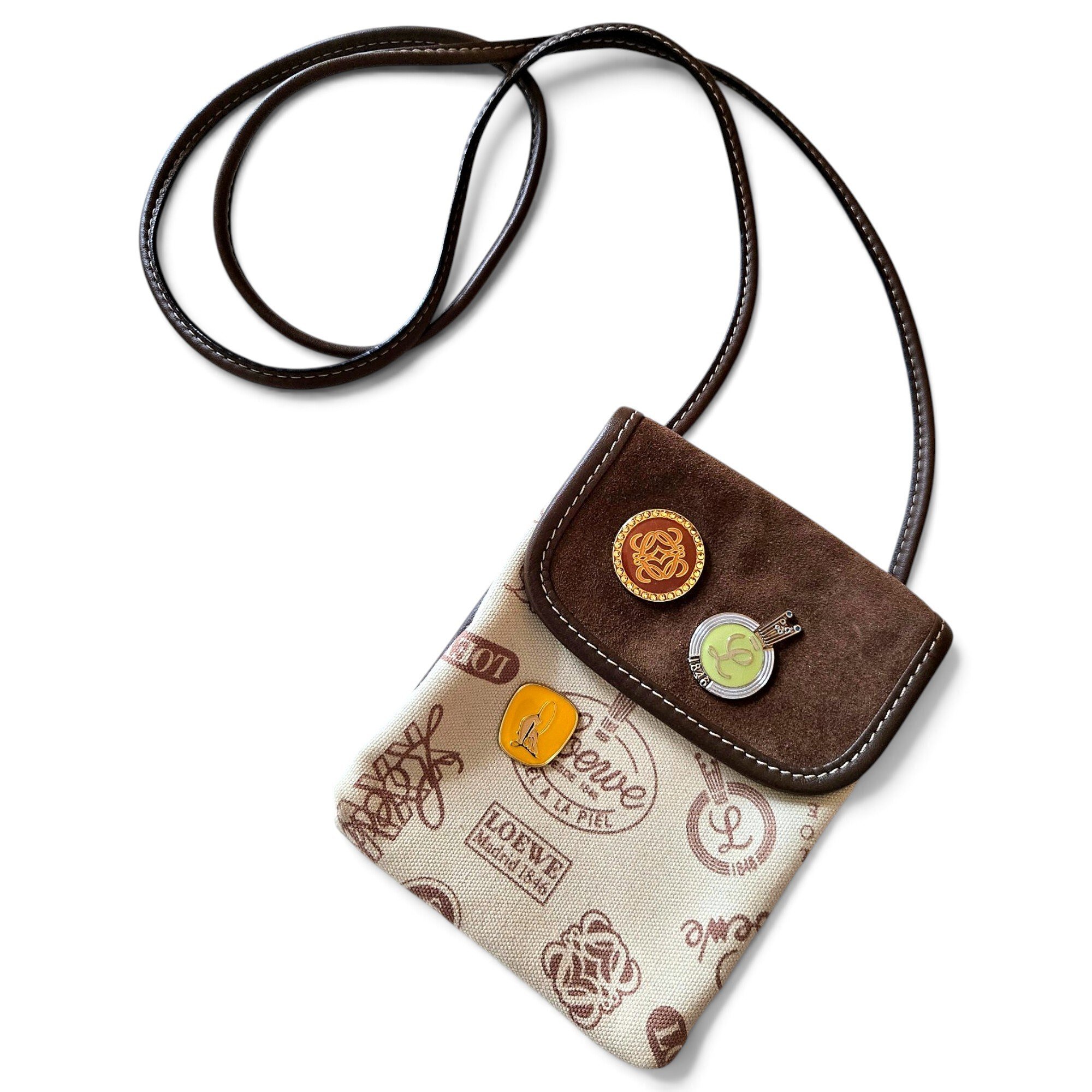Anagram cloth crossbody bag