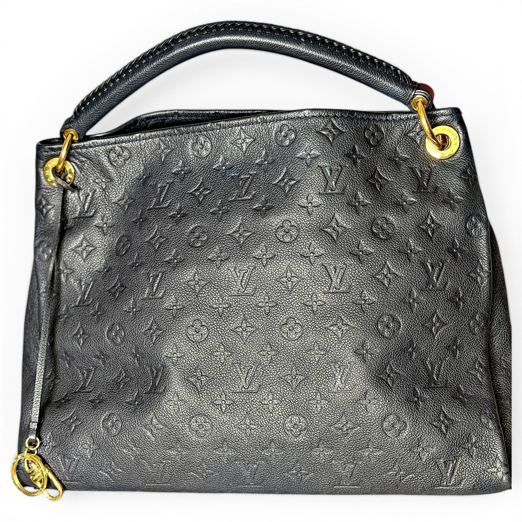 Artsy leather handbag