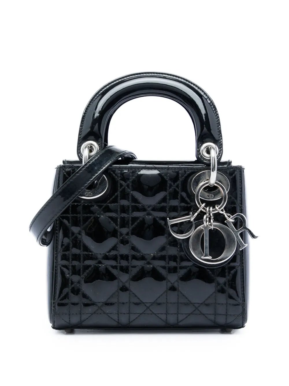 2016 Mini Patent Cannage Lady Dior satchel