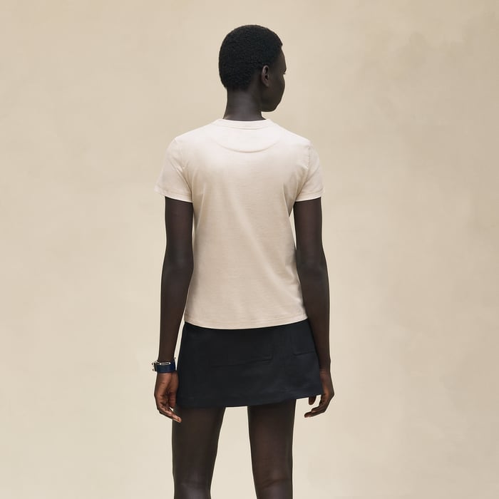 Beige Pierre d'Istrie Embroidered Pocket T-shirt