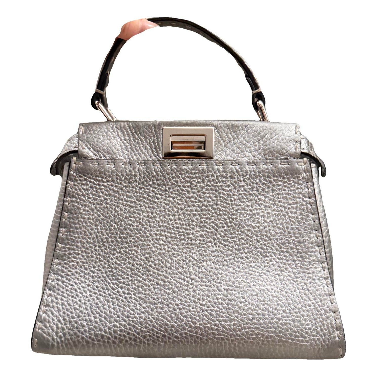 Peekaboo leather handbag