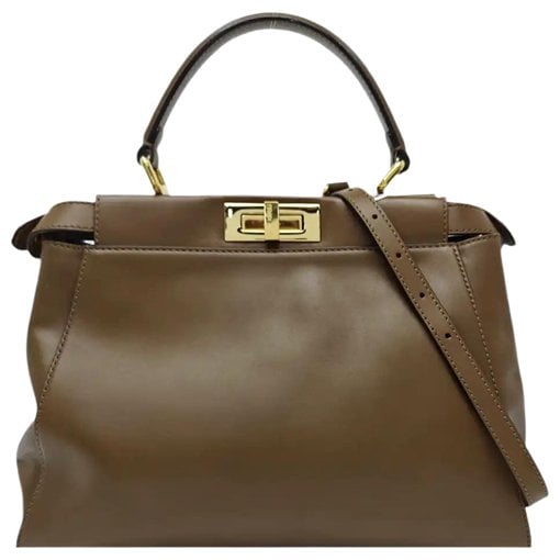 Peekaboo leather handbag