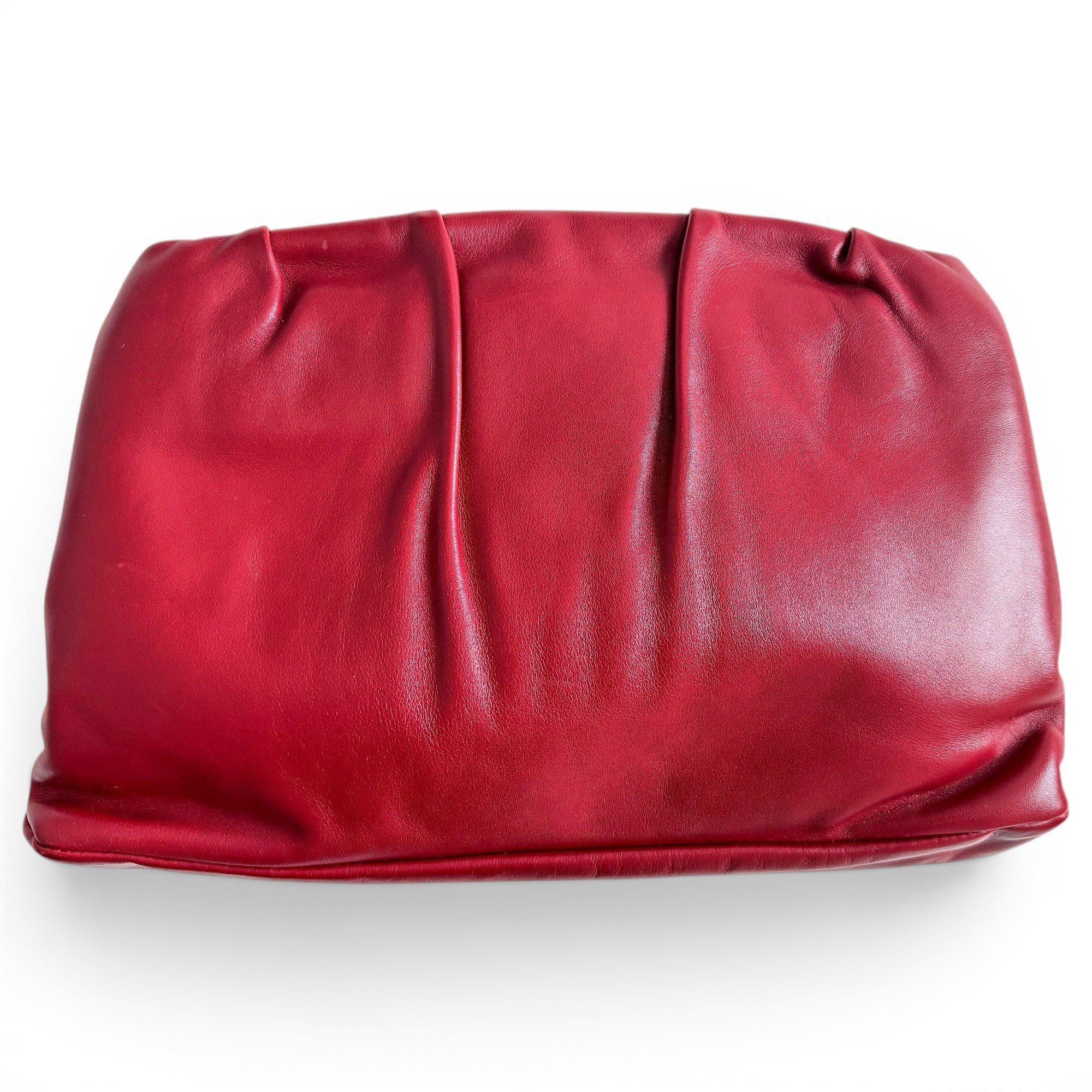 Leather clutch bag