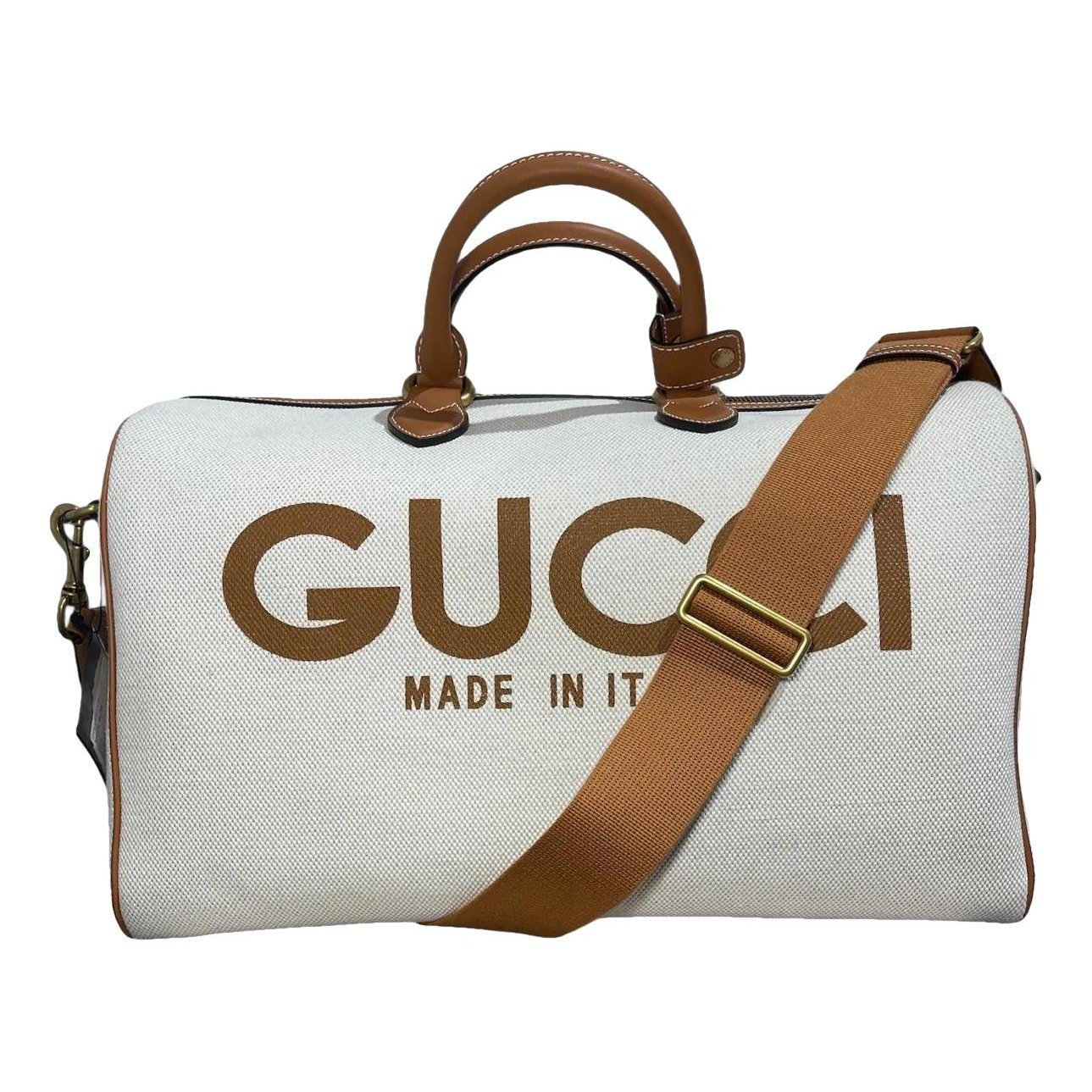 Leather travel bag