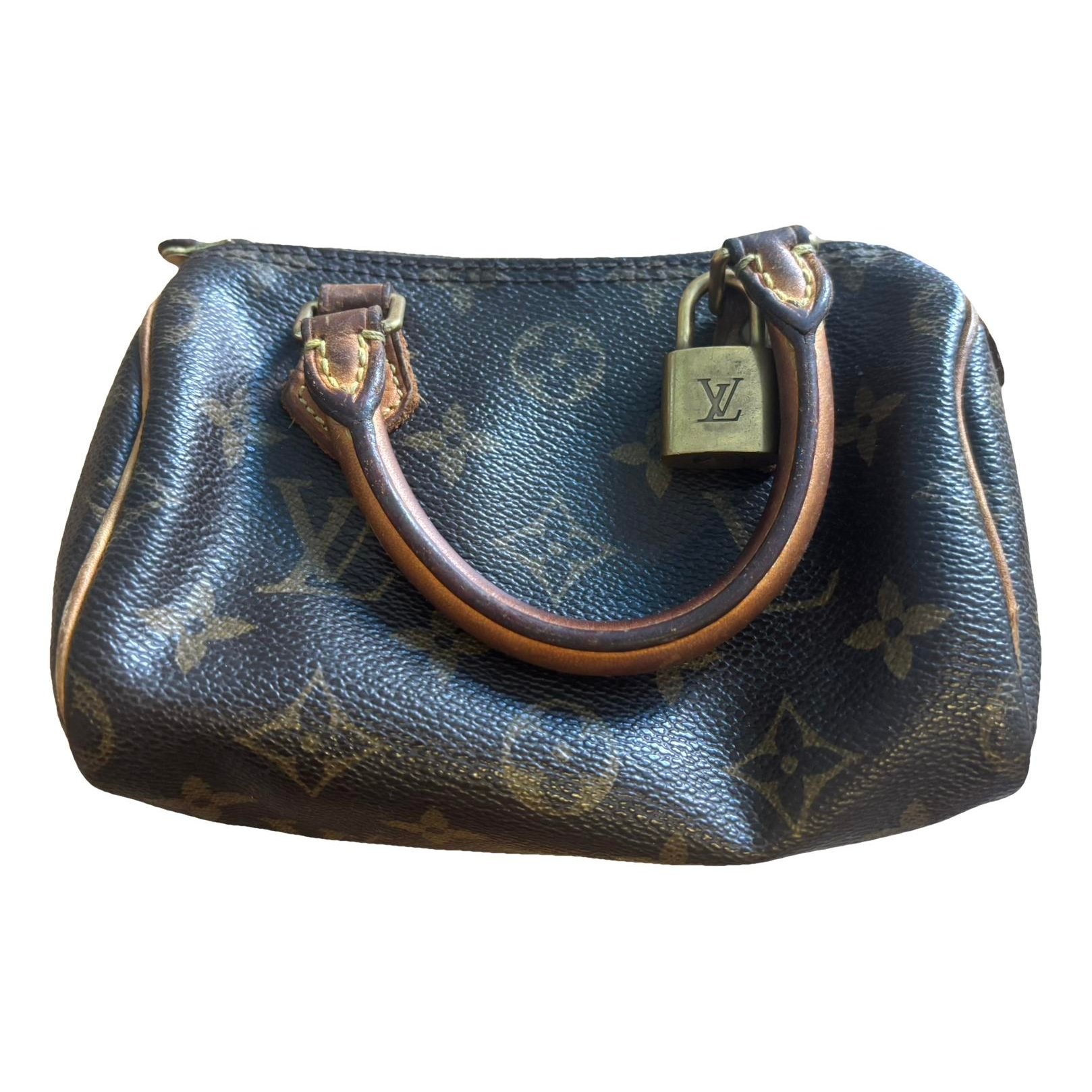 Nano Speedy / Mini HL leather handbag